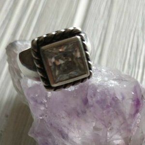 Silpada R0836 Elizabeth Sterling Silver CZ 6 Ring